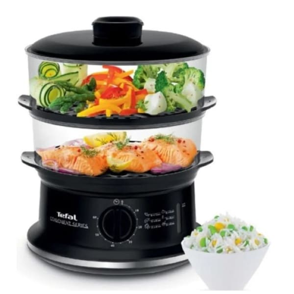 Cuiseur Vapeur Tefal Steam Cooker VC140131 900W Noir Cuiseur Vapeur Tefal Steam Cooker VC140131 900W Noir